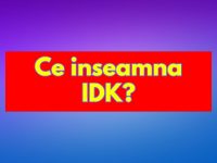 Ce inseamna IDK